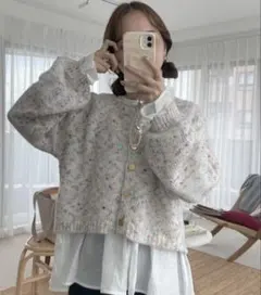 flower ミックスファンシーニットのサムネイル
