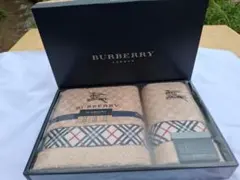 バーバリー ロンドン フェイスタオル＆ウォッシュタオル セット（日本製・箱付き