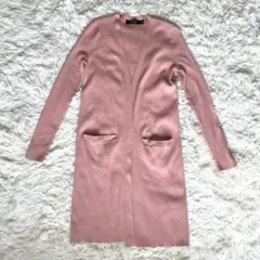 LAUREN RALPH LAUREN ロングカーディガン XS サーモンピンクのサムネイル