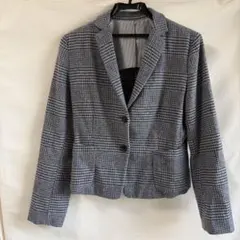 COMME CA ISM グレードネイビー　ウール　テーラードジャケット