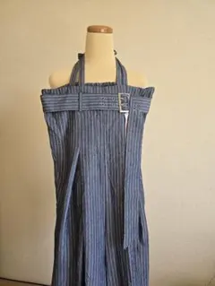 ストライプ オーバーオール