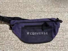 【最安値】CONVERSE パープル ボディバッグ ウエストポーチ