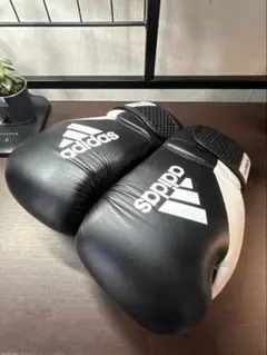 未使用展示品 adidas HYBRID150 8oz 黒白 保管袋付のサムネイル