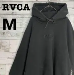 RVCA ルーカ センターロゴ刺繍入りパーカー サイドライン入り Mサイズ