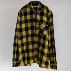かず様専用　UNION BAY イエロー ブラック チェック シャツ S