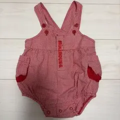 mikiHOUSE ミキハウス ロンパース サロペット チェック ベビー 85