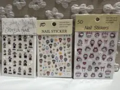 ラブブ ネイルシール 3枚セット