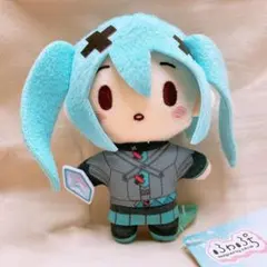 初音ミク バツミク ぬいぐるみ はぴこれ タグ付き・初音ミク バツミク ふわぷちミニぬいぐるみ 2体セット