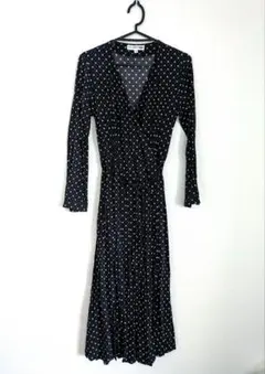 本日値下　UNIQLO ユニクロ レーヨンプリントカシュクールワンピース