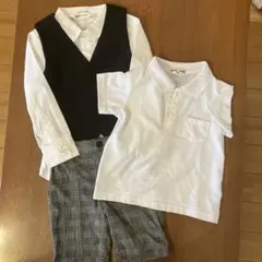 H&M フォーマルシャツ・ポロシャツ・ズボン　100 90