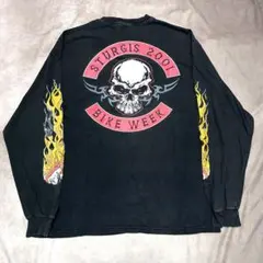 Sturgis ロンT 袖プリント　フレーム　Harley Davidson