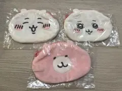 ちいかわ　おかおポーチ　ちいかわ2種 くまさんポシェット 3点セット