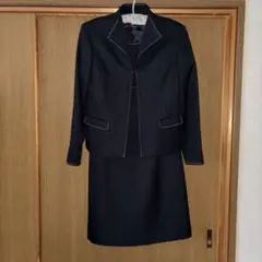 ネイビー ジャケットと半袖ワンピース２点セット　11号　紺色