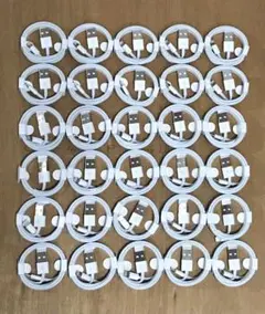 iPhone ライトニングケーブル　USB 1m 携帯　充電器　ケーブル 30本