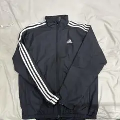 adidas ブラック ウィンドブレーカー