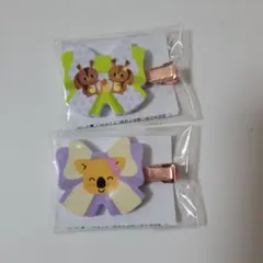 未開封品　ロッテの焼菓子キャラクター　コアラのマーチ 前髪クリップ ２個セット