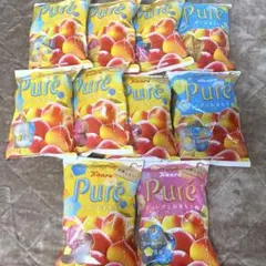 カンロPure ピュレグミ おまもり梅　三角テトラ8袋入×10 うめ グミ 菓子のサムネイル