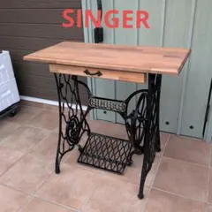 singer白網脚 ミシン脚テーブル - メルカリ