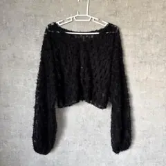 【美品】kastane 2way フェザーチュールカーディガン カスタネ