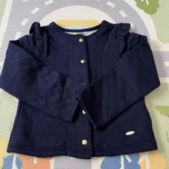 petit main ネイビーキルティングジャケット 110