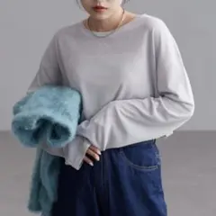 未使用 CIAOPANIC TYPY サイドスリットシアートップス グレー