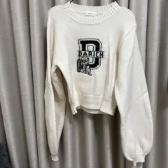 Darich アイボリー クロップドニット