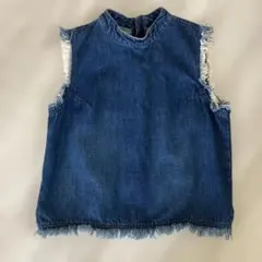 Gap 1969 フリンジデニムベスト Sのサムネイル