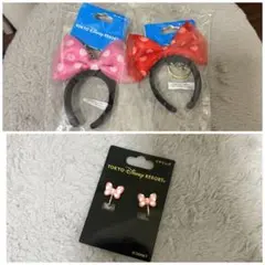 ミニー　カチューシャ　キーチェーン　ミニーの日　ディズニー　イヤリング