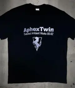 未着用　aphex twin　Tシャツ　綿100% 黒　Lサイズ