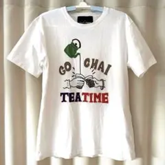 【チャイハネ】Amina x Ogrn 白Tシャツ Mサイズ 綿100% コラボのサムネイル