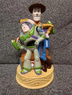 トイストーリー ウッディ＆バズ フィギュア貯金箱 コインバンク