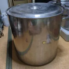 中古 本間製作所 仔犬印 寸胴なべ、180ccお玉セット お値下げ中！本日