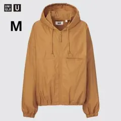 UNIQLOフーデッドブルゾン マウンテンパーカー コットン 撥水 ショート丈