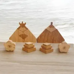 ナチュラルキッチン 木製ひな人形セット ひな祭り 桃の節句 インテリア雑貨 置物