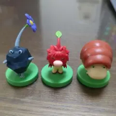 チョコエッグピクミン3体セット シークレット、岩ピクミン、パンモドキ