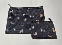 BAILA４月号付録　LeSportsac ワンコ柄ポーチセット　☆新品未使用