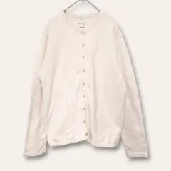 【ハートマーケット】スウェットスナップカーディガン　アイボリー　F　裏毛　春秋