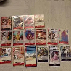 ワンピースカード　リーダー赤黒サボデッキパーツ