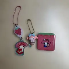 マイメロディ キーホルダー、缶バッジセット