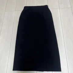 GU カットソーナローミディスカート Mサイズ スリット入り 黒のサムネイル