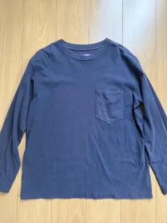 ノースフェイスパープルレーベル ポケットロングTシャツ Sネイビー