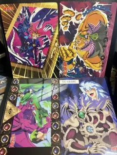 【超希少】遊戯王下敷き4枚セット バンプレスト初代 【非売品】レトロ 1998年