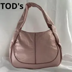 未使用級✨　TOD's シャツバッグ　バッグ　ショルダーバッグ　レザー　ピンク