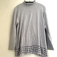 jargenLEHCグレー ハイネック 長袖 トップス良好限定商品早いもの勝ち