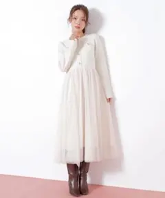 新品未使用タグ付♡ジルバイジルスチュアート♡ニットジャケットドッキングワンピース