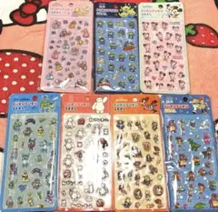 ディズニー　ぷくぷくシール　トイストーリー　ズートピア　ベイマックス　正規品7種