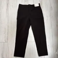 【新品】UNIQLO スマートアンクルパンツ コットン ダークブラウン S