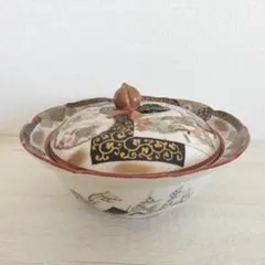 九谷焼　人物　蓋物