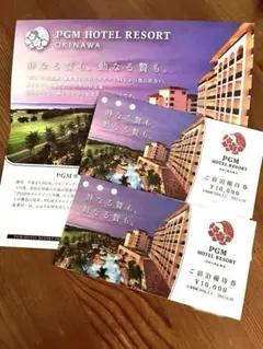 PGM ホテルリゾート沖縄 HOTEL RESORT 優待券　2枚　2万円分のサムネイル