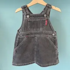 ミキハウス デニム オーバーオール サロペット グレー